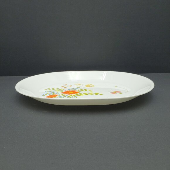 Corelle Wildflower Platter Corning Spring Bouquet Oval Floral Serving Plate - Picture 5 of 5
